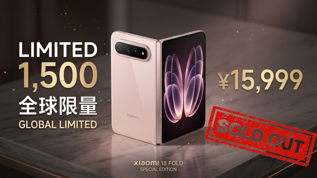小米 18 Fold 陶瓷版炒爆！限量 1500 部「一機一紋理」15999 元極速完售　連盧偉冰都只買到 1 部！