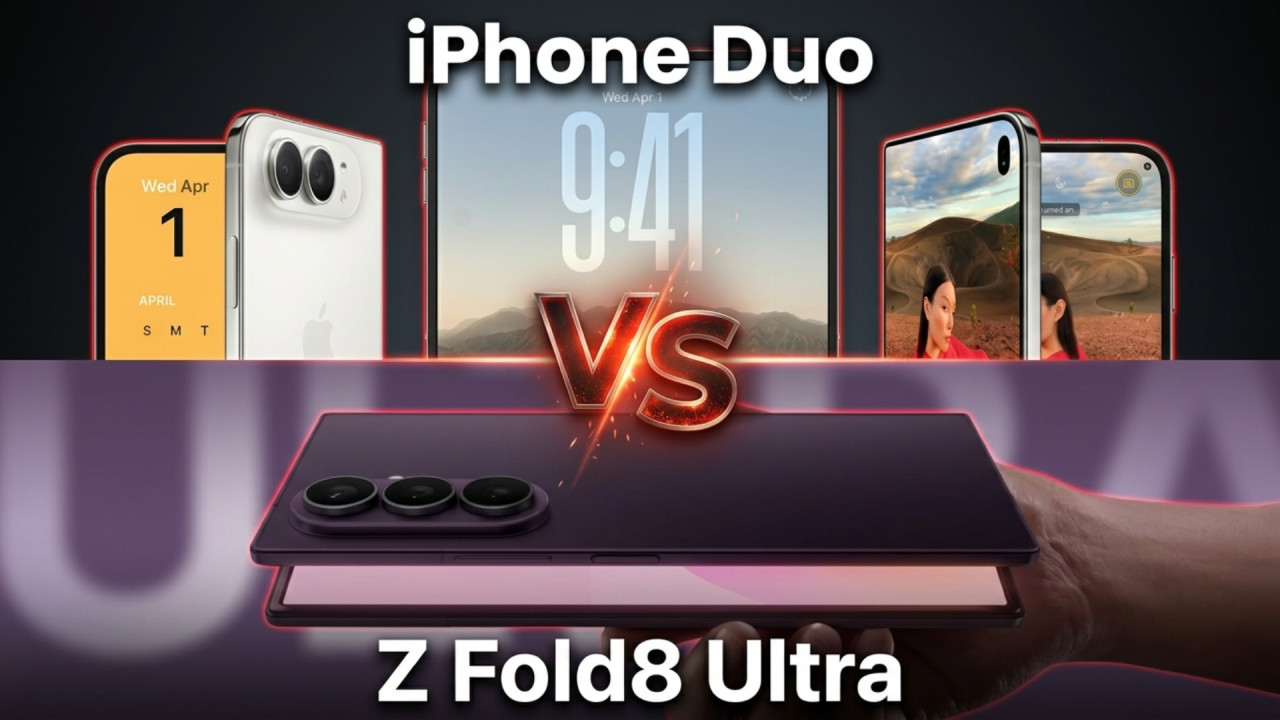 Apple 正式挑機 Samsung!iPhone Duo 硬撼 Galaxy Z Fold8 Ultra 規格、售價全面比拼