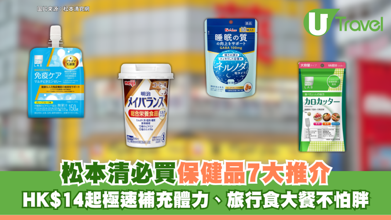 遊日必買！松本清必買保健品7大推介 HK$14起極速補充體力、旅行食大餐不怕胖