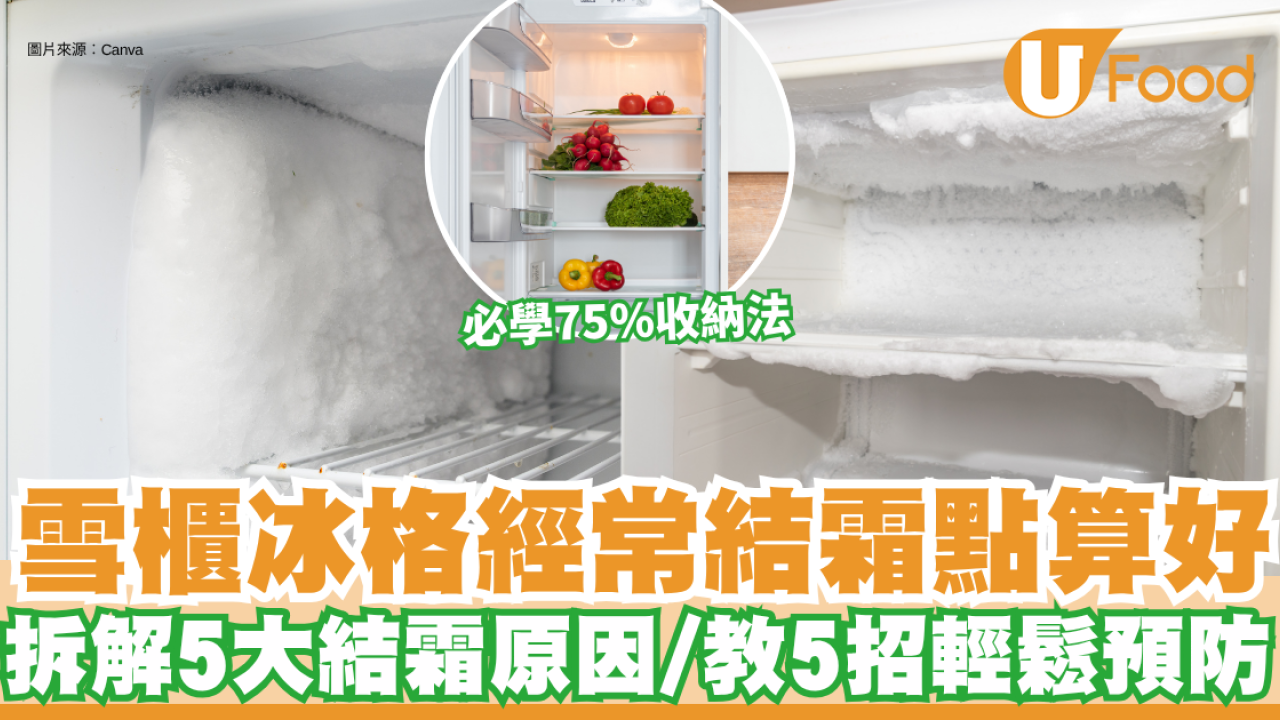 雪櫃結霜｜雪櫃冰格經常結霜點算好？專家拆解5大結霜原因 教5招輕鬆預防
