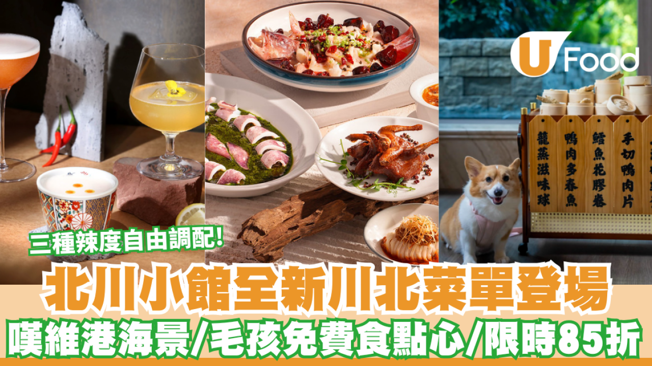 北角維港凱悅尚萃酒店北川小館全新川北菜單登場！嘆維港海景／毛孩免費食點心／限時85折