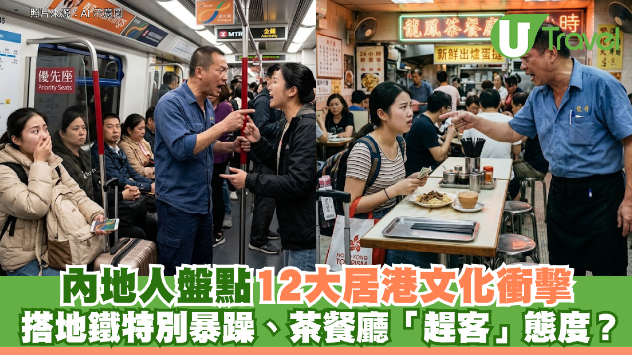 內地人盤點12大居港文化衝擊：搭地鐵特別暴躁、茶餐廳「趕客」態度？