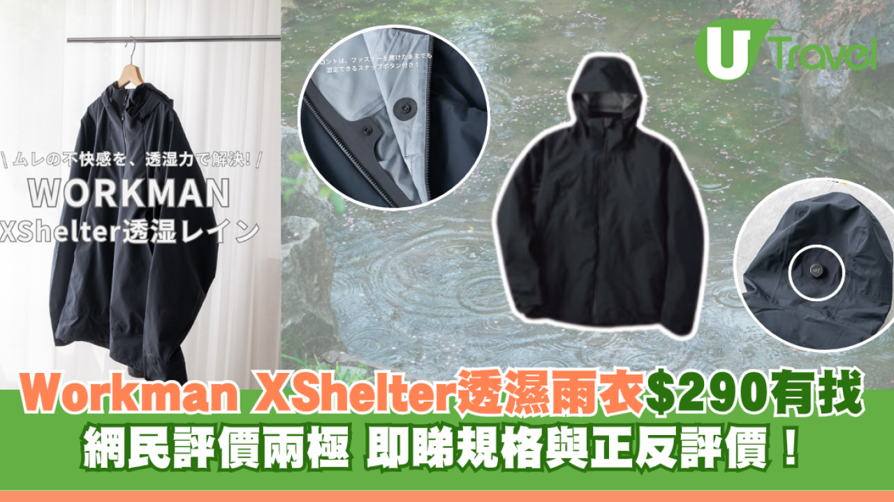 日本Workman機能服新升級！XShelter超透濕防水雨衣$290有找！即睇規格與網民評價
