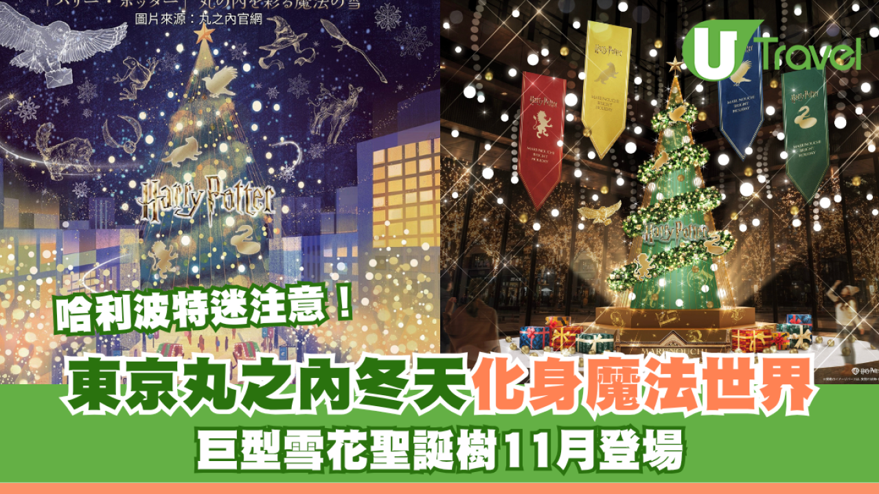 哈利波特迷注意！東京丸之內冬天化身魔法世界 巨型雪花聖誕樹11月登場