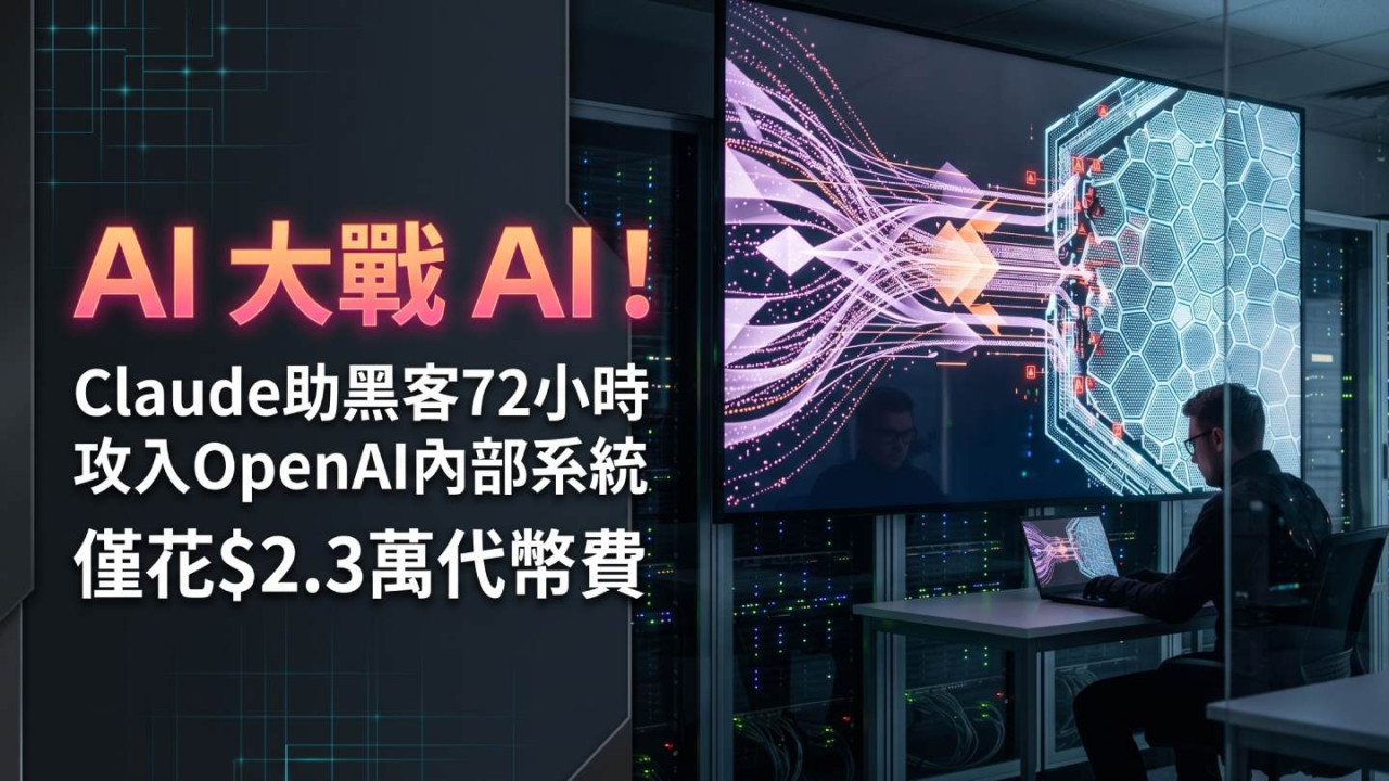 AI 大戰 AI!Claude助黑客72小時攻入OpenAI內部系統 僅花$23,400代幣費