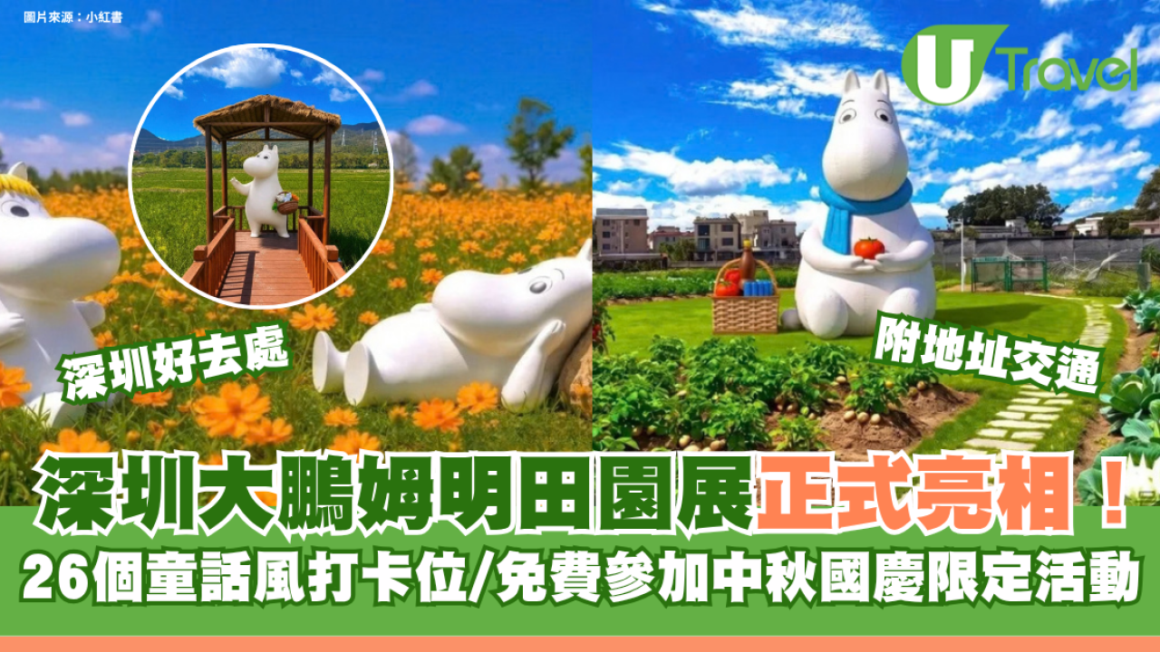 深圳大鵬姆明田園展正式亮相！26個童話風打卡位/免費參加中秋國慶限定活動