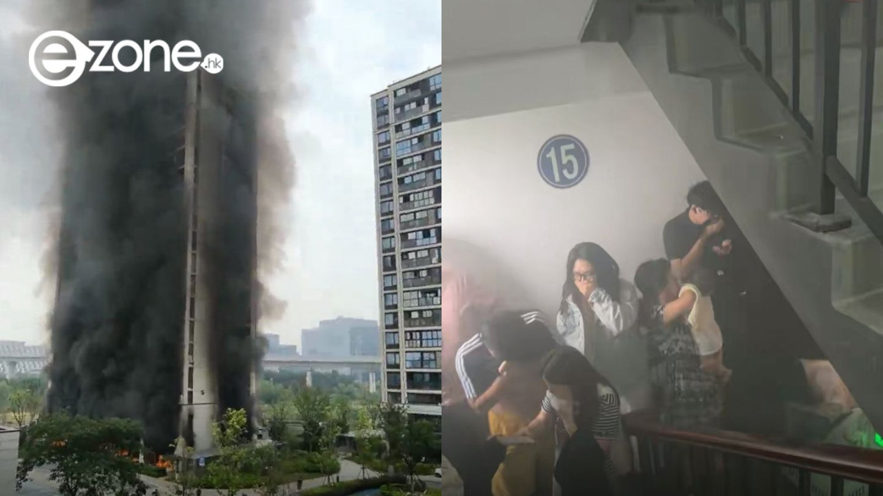 杭州住宅電動單車連環爆炸！黑煙包圍整楝樓 居民被迫逃往高層避難