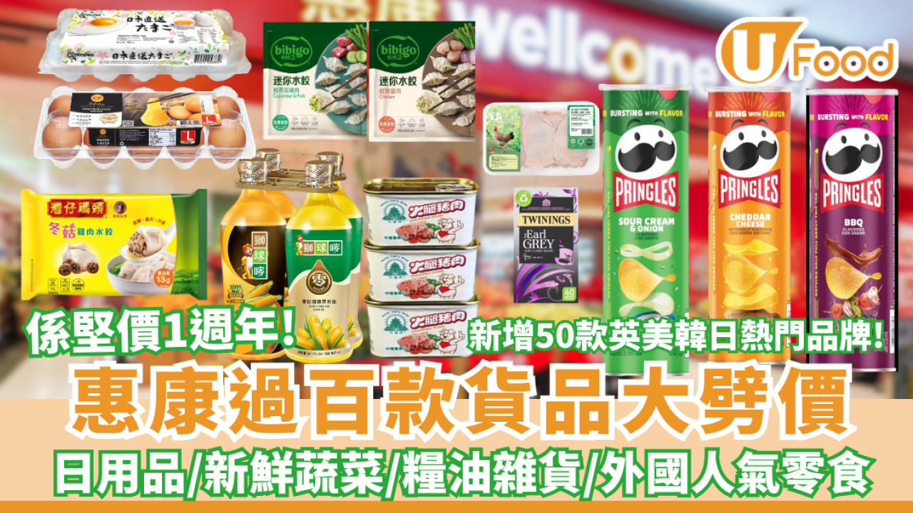 惠康「係堅價」1週年大激減！過百款貨品大劈價 精選雞蛋/鮮奶/日韓零食