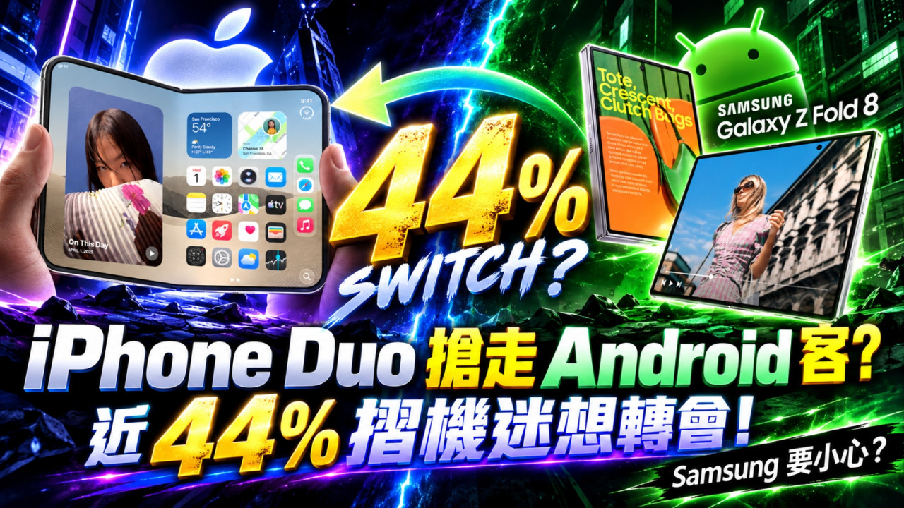iPhone Duo 有力搶走 Android 用家？外媒投票揭近 44% 摺機迷想轉會　Samsung 等廠商要小心？ 