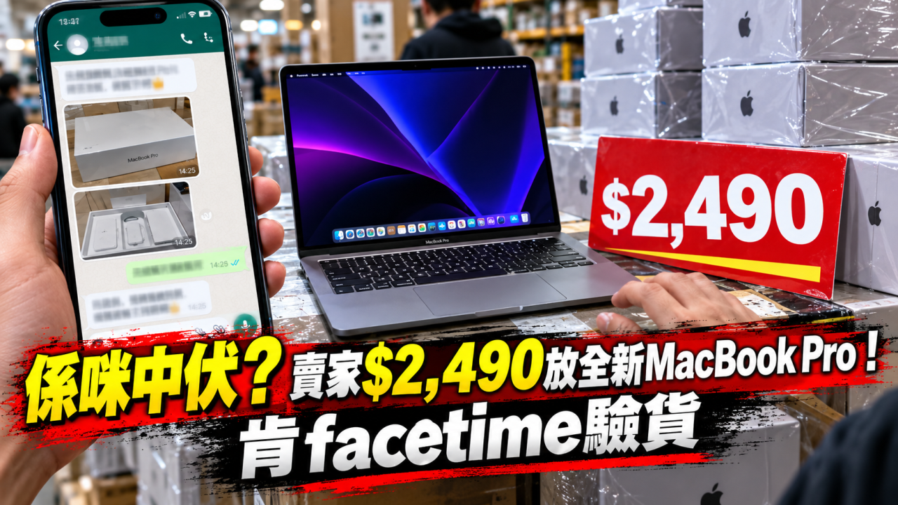 $2,490買到全新MacBook Pro？網民開PO問是否中伏！賣家肯facetime驗貨
