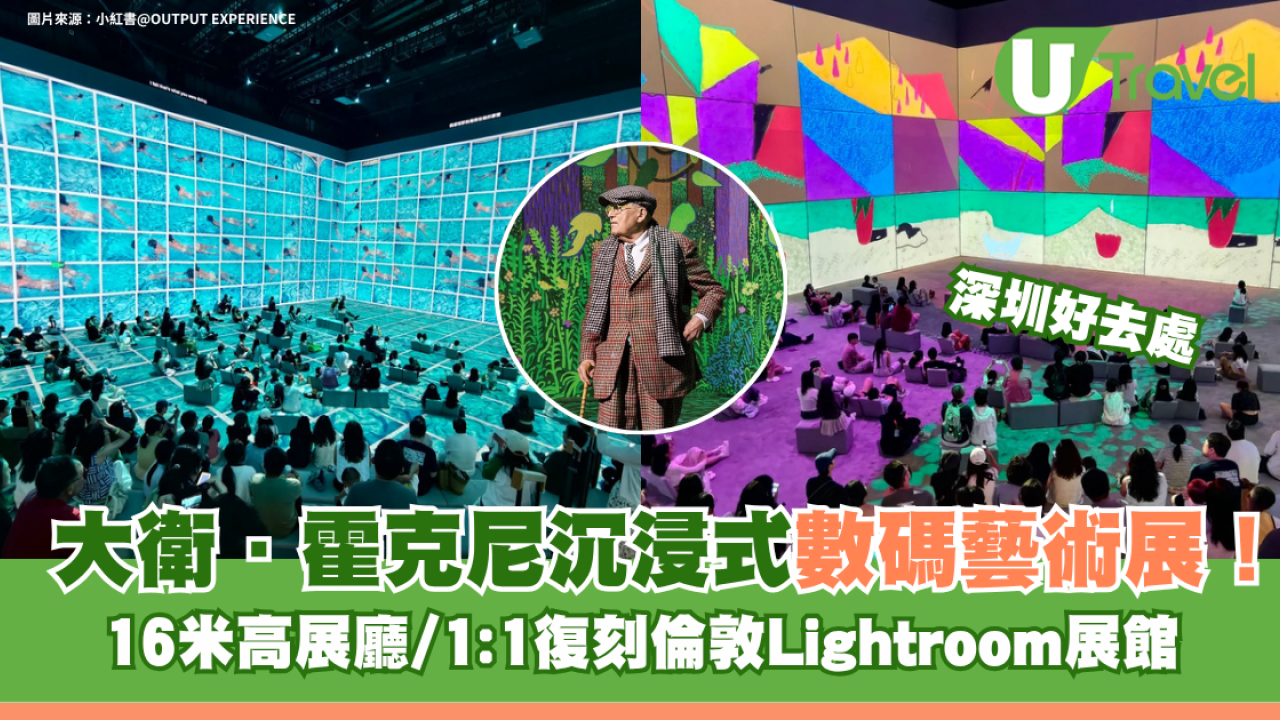 大衛·霍克尼沉浸式數碼藝術展登陸深圳！16米高展廳/1:1復刻倫敦Lightroom展館