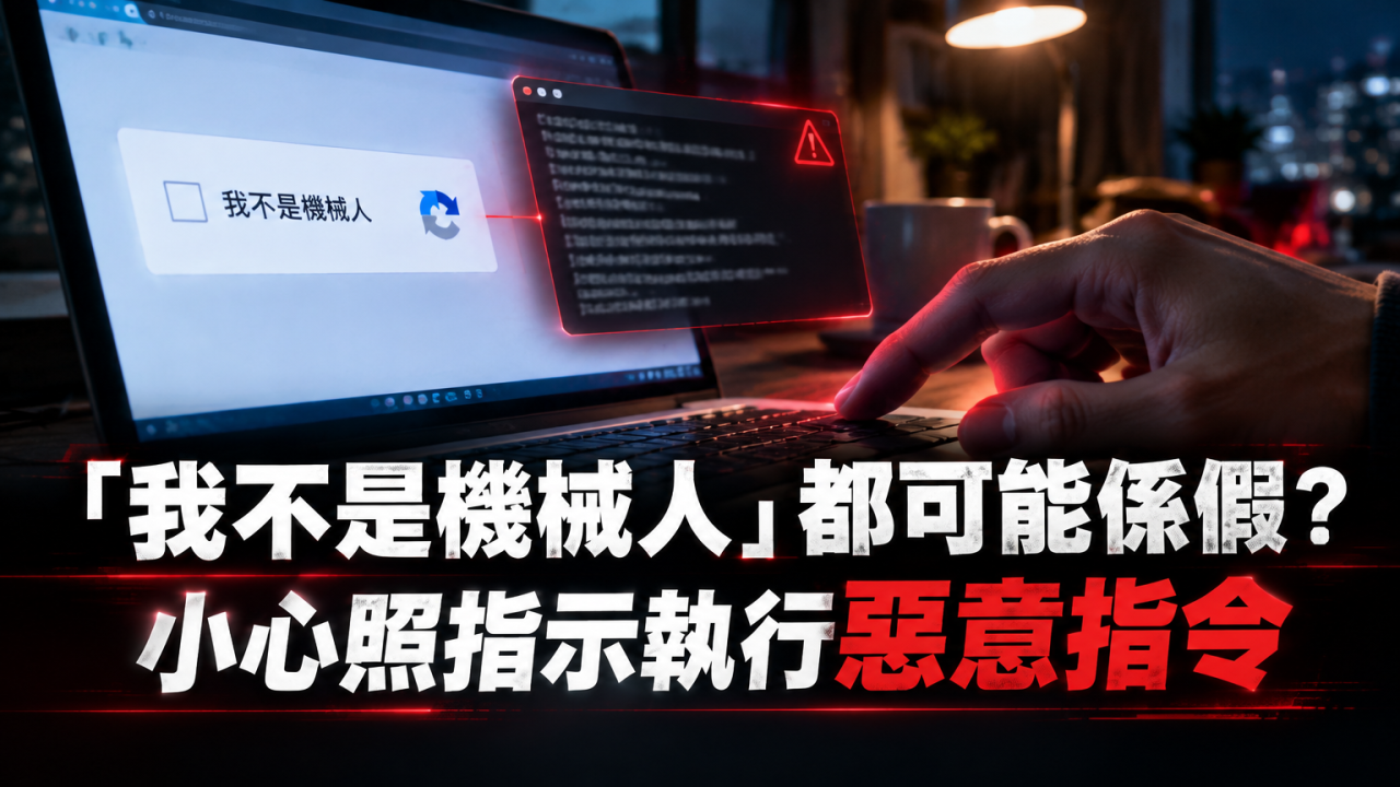 入網頁按「我不是機械人」都會中伏？見到呢類指示要停手！