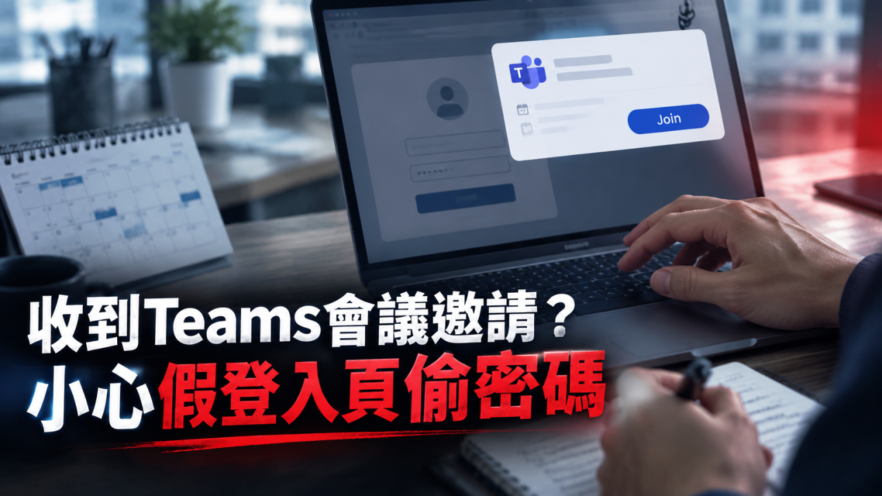 返工Outlook收到會議邀請就按Join？小心被黑客呃走Microsoft密碼！教你識別假Teams邀請