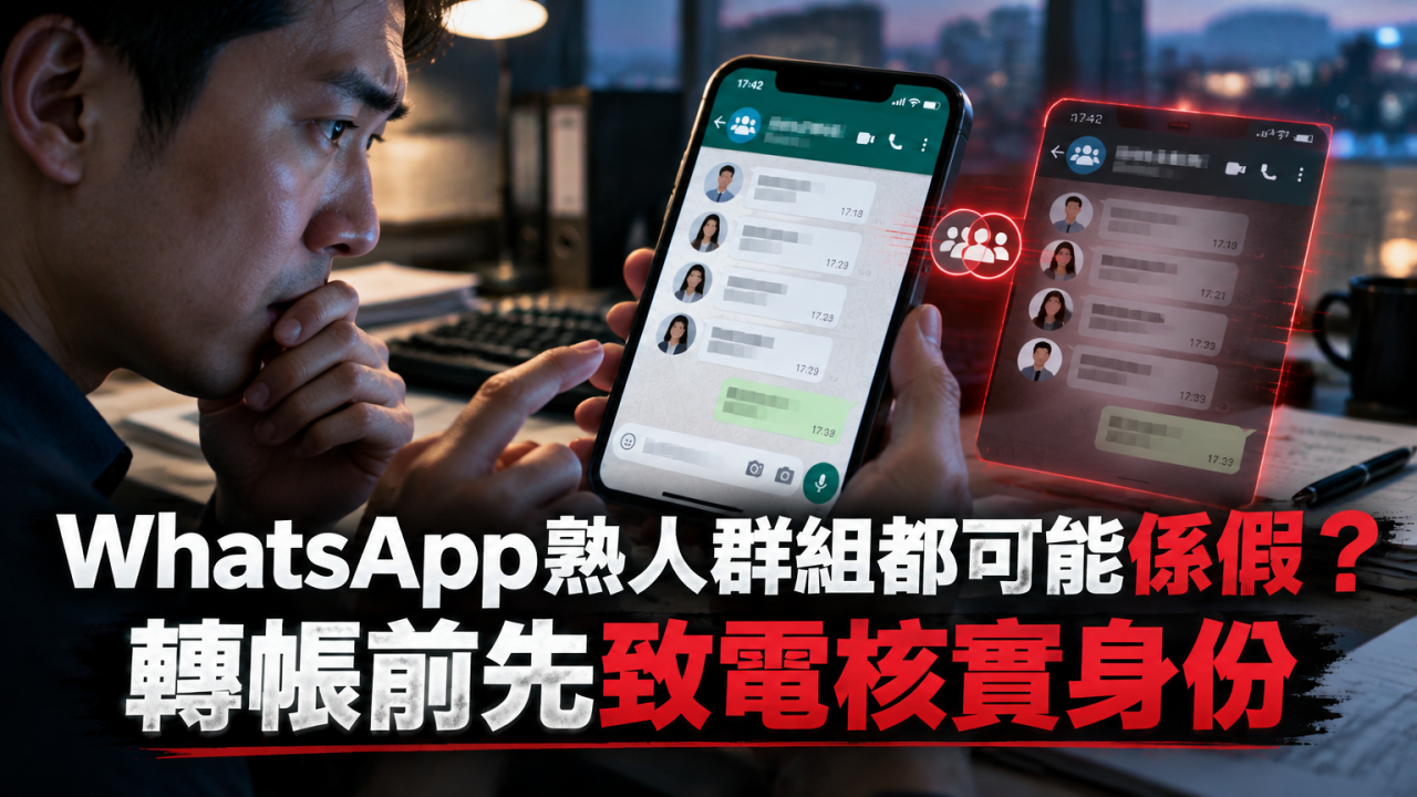 WhatsApp群組連頭像都可被複製！某公司因而失逾400萬元！教你識破假Whatsapp聯絡人