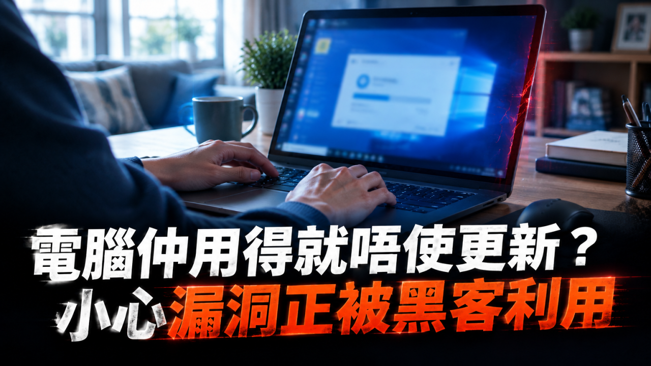 屋企電腦仲用得就唔使更新？你的Windows可能有漏洞正被黑客利用！教你如何檢查！