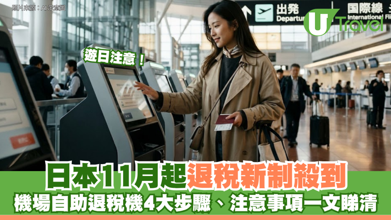 遊日注意｜日本11月起退稅新制殺到！機場自助退稅機4大步驟、注意事項一文睇清