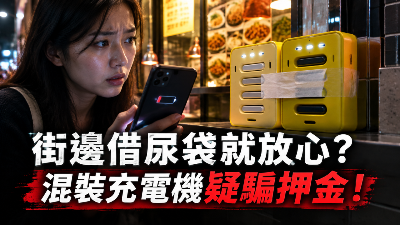 借充電寶都可能被騙按金？公司揭有人冒認職員加裝租借機！教你辨認租借陷阱