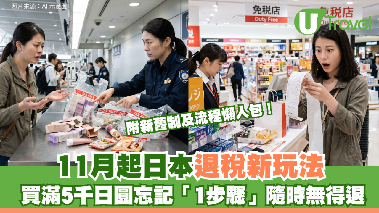 遊日注意！11月起日本退稅新玩法 買滿5千日圓忘記「1步驟」隨時無得退 附新舊制及流程懶人包