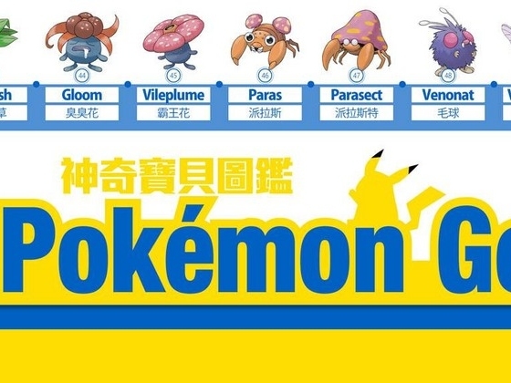 Pokemon Go台灣神奇寶貝圖鑑 【手機一覽】151 隻寶可夢中英文名及編號