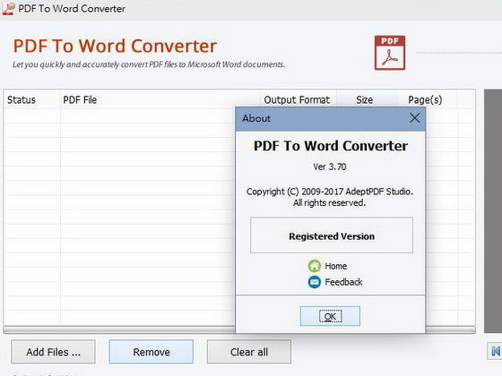 限免！PDF 轉 Word 工具 Adept PDF to Word Converter