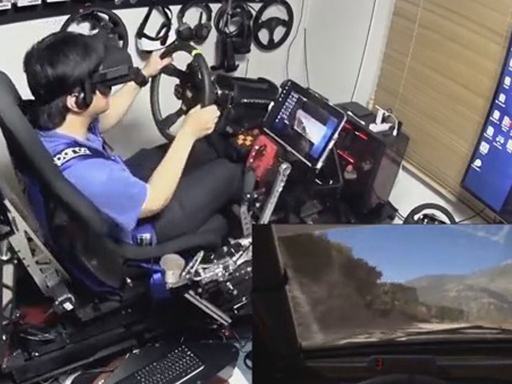 【睇片】天價自製 VR 賽車模擬器玩 Dirt Rally