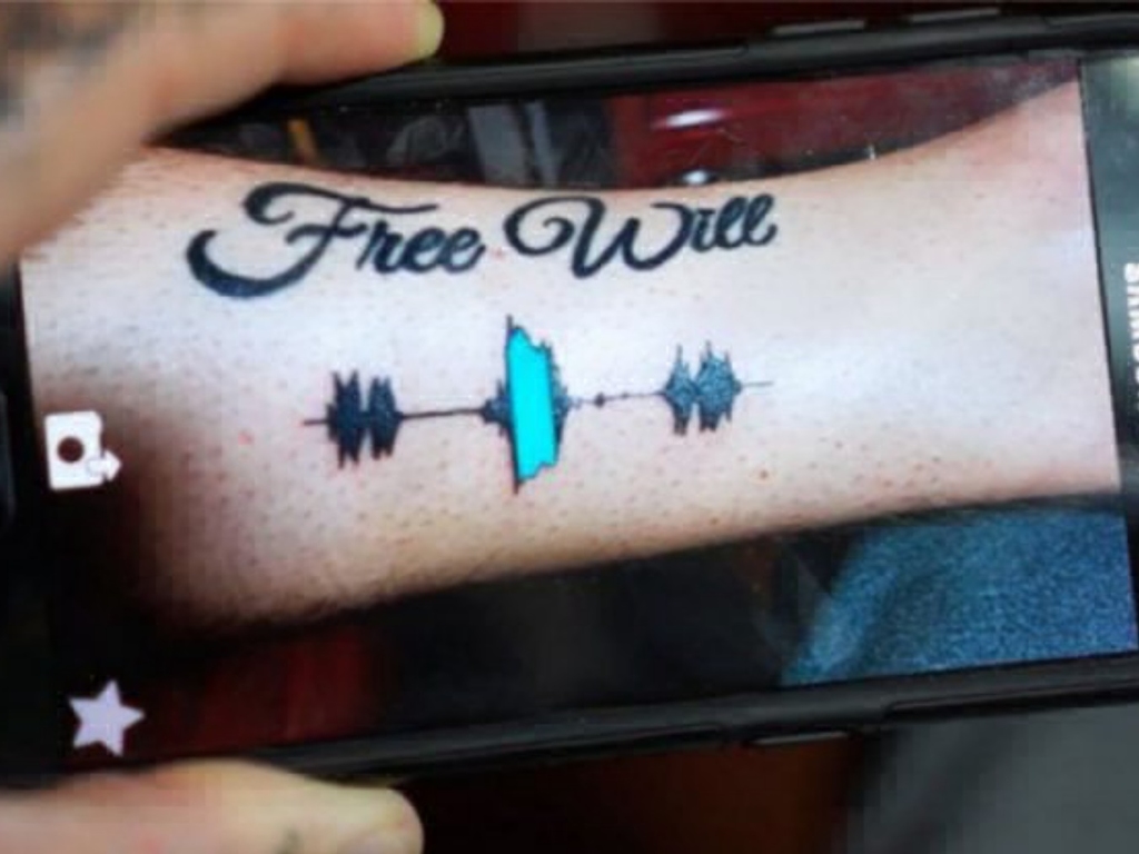 創意聲波紋身把聲音紋上身!App 掃描可聽聲