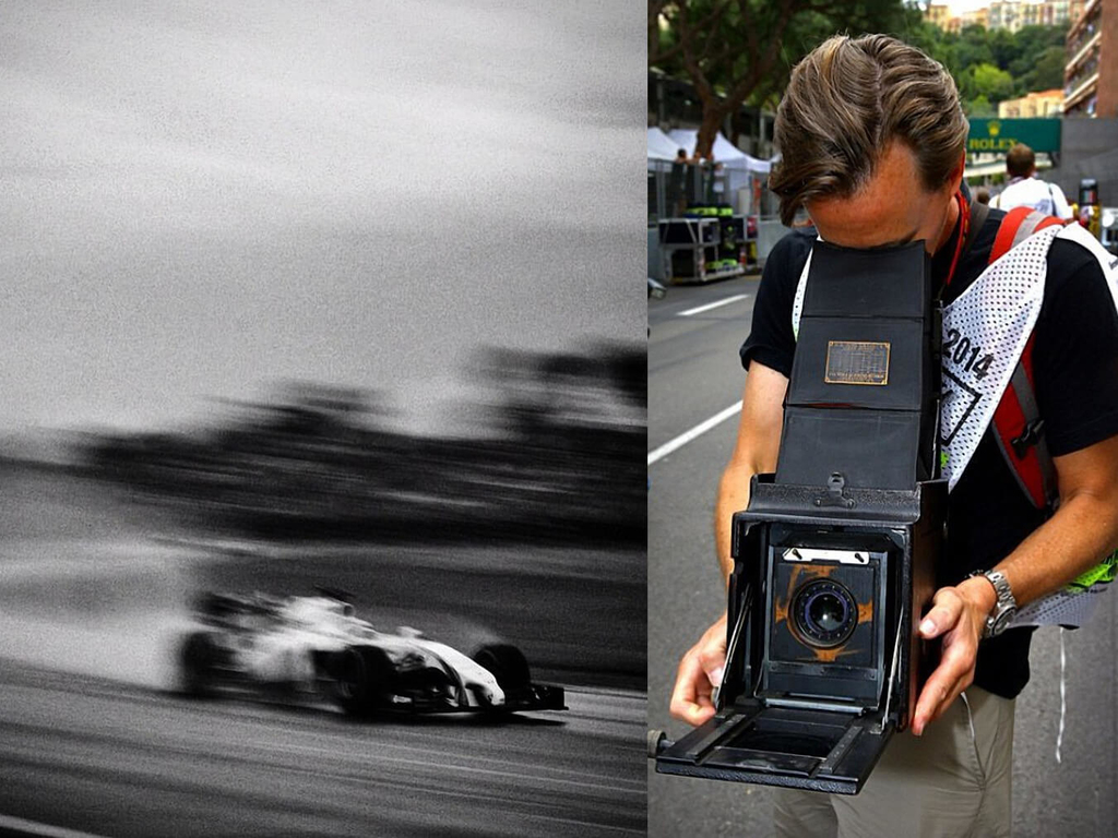 古董相機決戰 F1 賽車 拍得慢才能影出好作品
