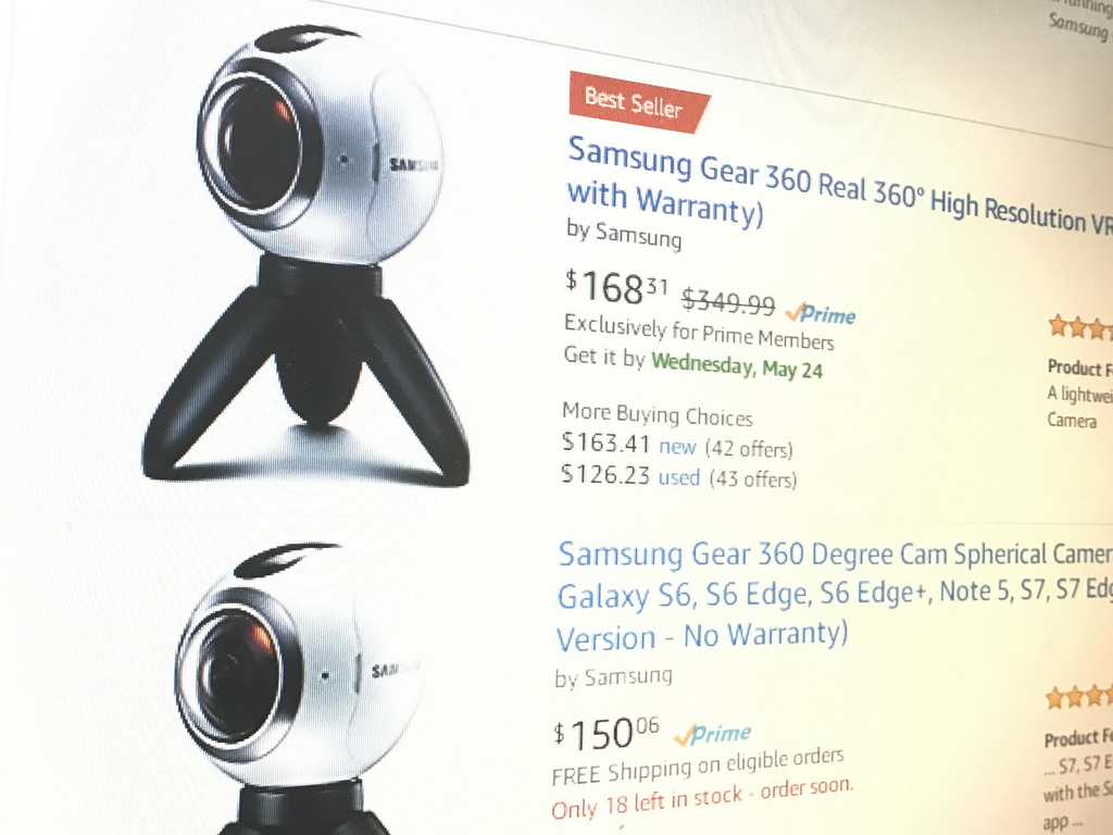 Samsung Gear 360 劈半價好抵玩？