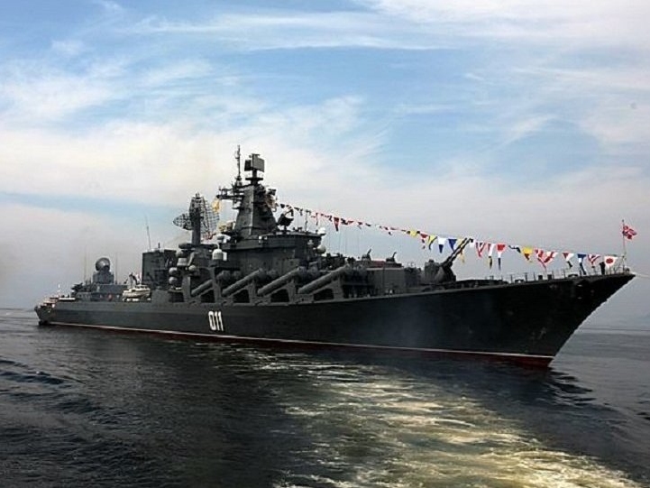 俄羅斯太平洋艦隊旗艦瓦良格號抵港