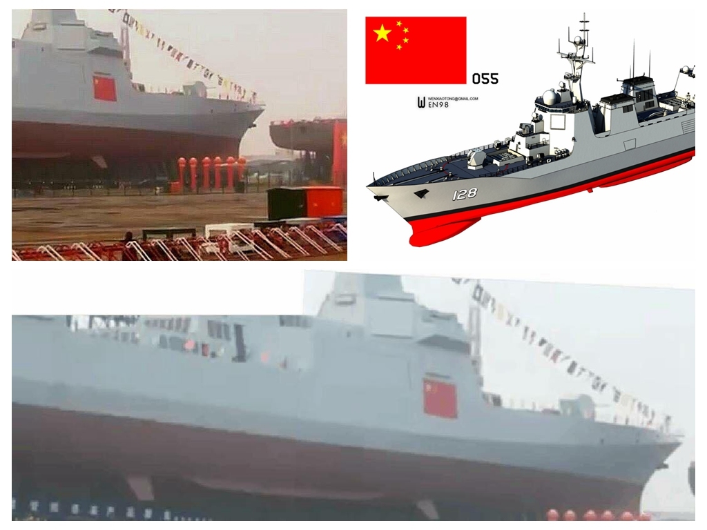 國產 055 型萬噸級驅逐艦快將下水？