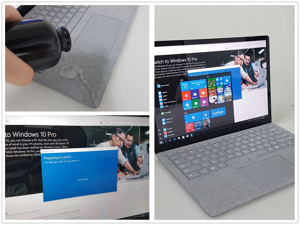 Surface Laptop 上手試 Win10S 升級、抗污實戰