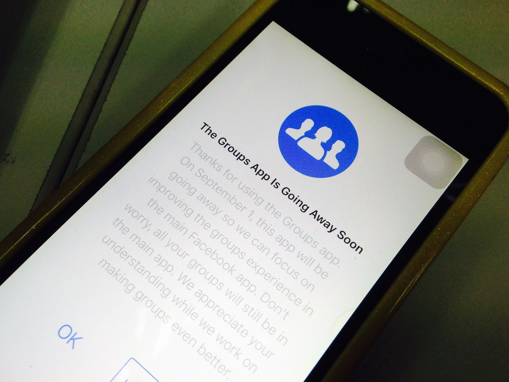 Facebook 再殺自家 app！Groups 被消失