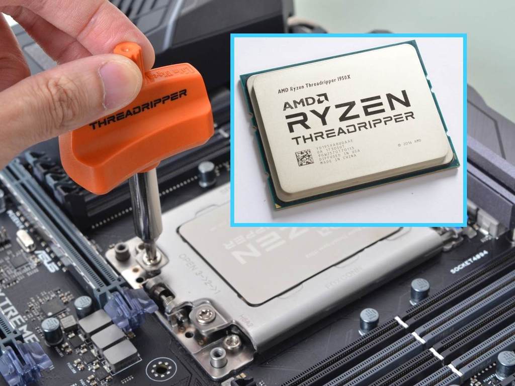 AMD Ryzen Threadripper 十六核巨獸！TR4 封裝安裝示範