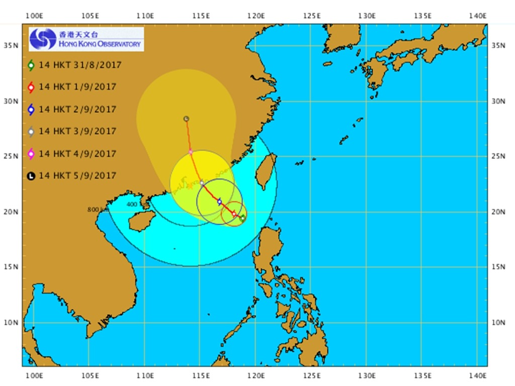 【周日最近香港】香港天文台料「瑪娃」有機形成颱風