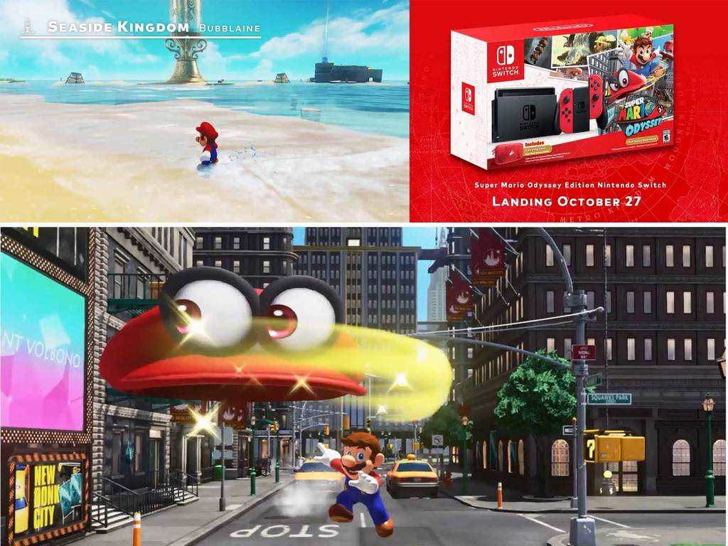 任天堂TGS前夕發布 大量新作‧Mario Odyssey主機
