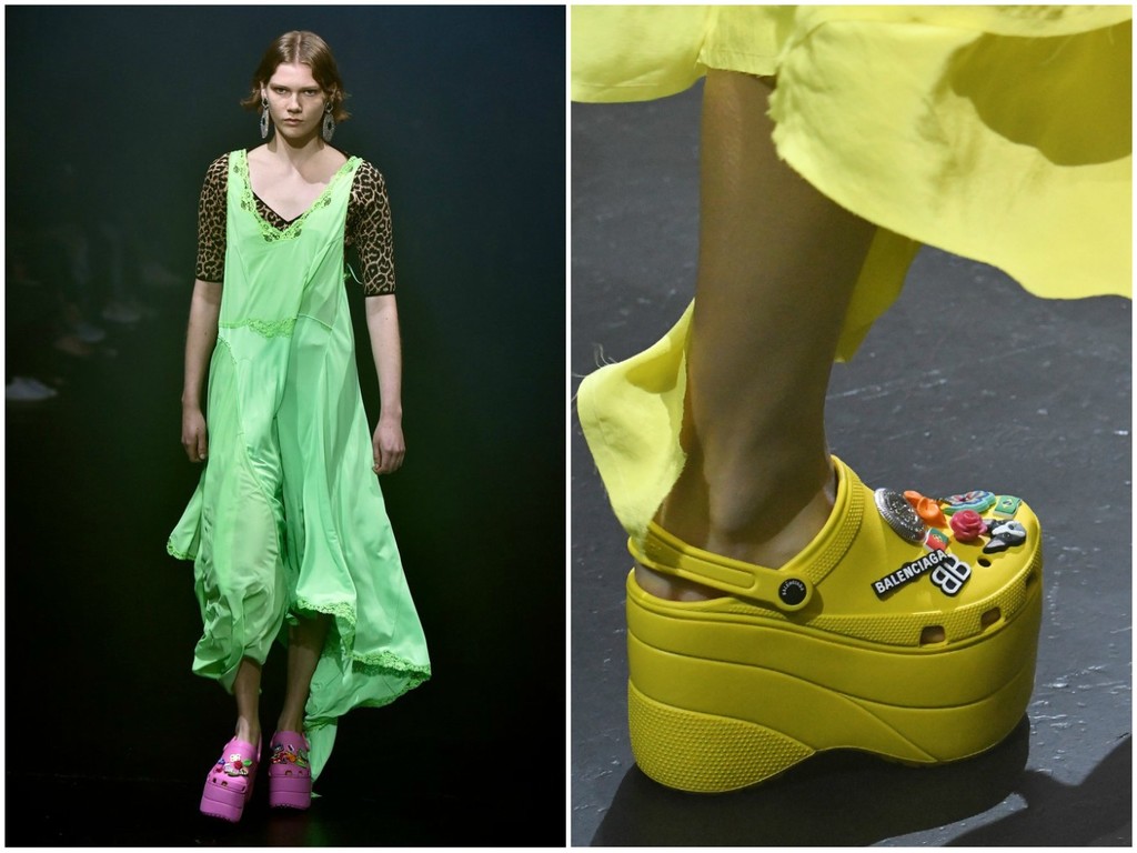 Crocs 健康涼鞋現身 Balenciaga 時裝騷  一步登上巴黎時裝周