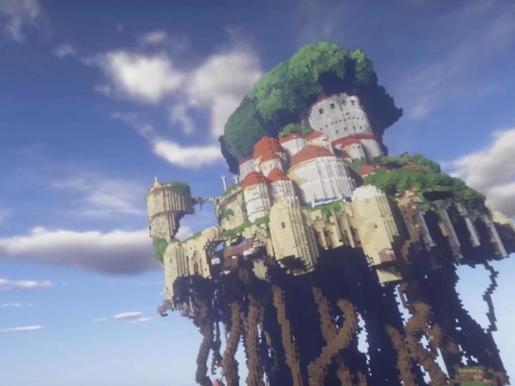 Minecraft 版天空之城世界歷 4 年終完成！最後超感動