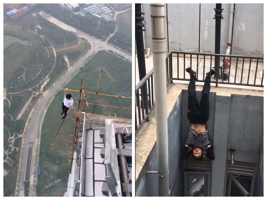 他一直在玩命？吳詠寧中國高樓自拍