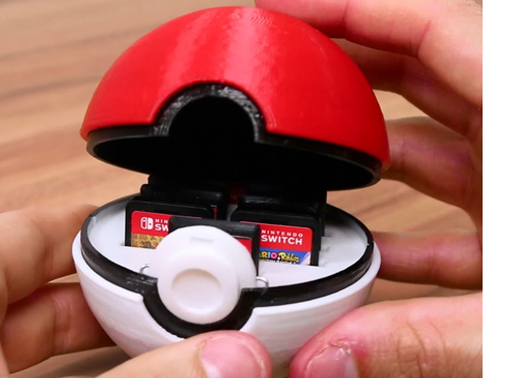 3D 打印 Pokeball 精靈球 收納 Switch 遊戲卡