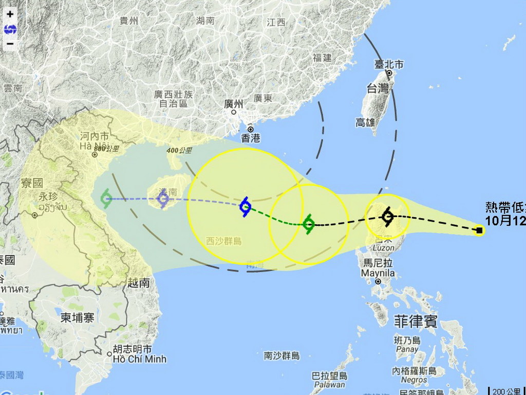 10 月仲打風？強烈熱帶風暴周日逼近香港 400 公里