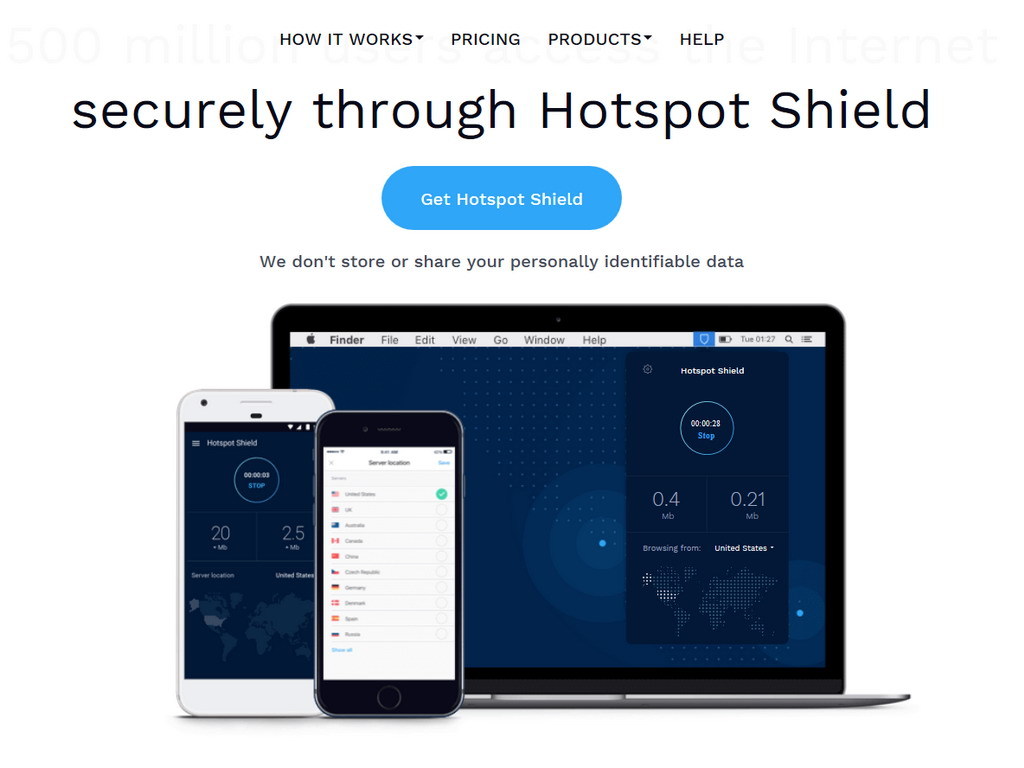 Hotspot Shield 外地翻牆上網     VPN 加密連線！