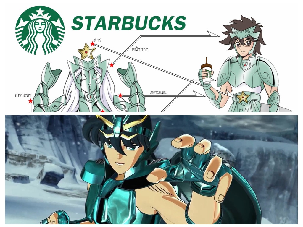 Starbucks 標誌變聖鬥士聖衣？網民：好想買喔！