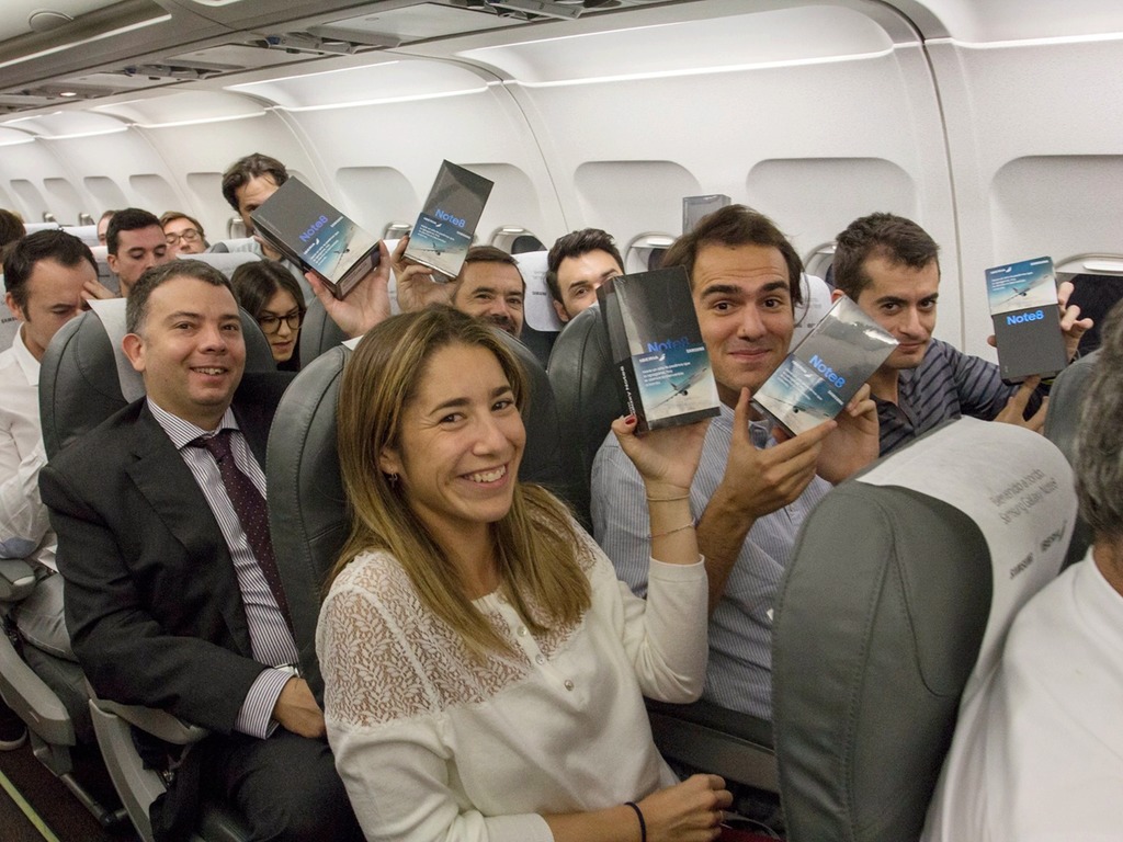 西班牙搭飛機免費獲贈 Samsung Note 8