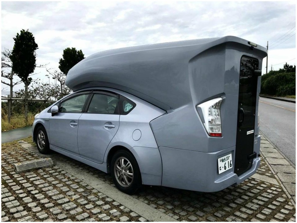 日本豐田 Prius 變出露營車！網民：像流動廁所