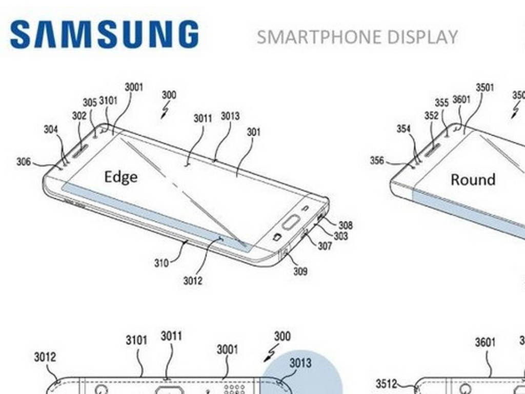 Samsung 新手機專利曝光！全屏加曲面設計！