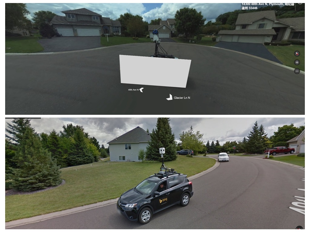 方丈份人好小器？Bing 地圖檢視裁走 Google 街景車