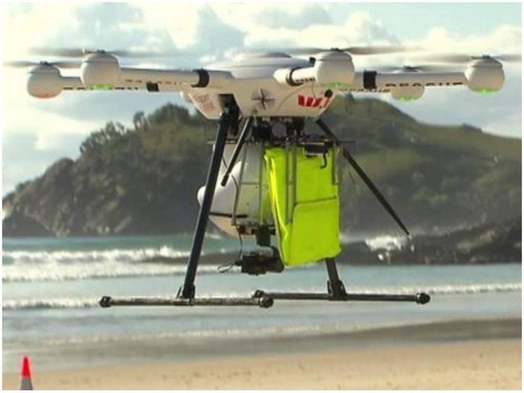 全球首宗無人機救泳客事件  澳洲沙灘拯救隊新貴