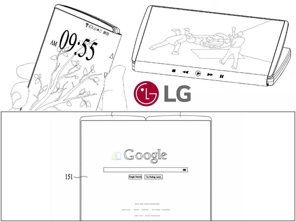 摺屏機戰開打！LG 提交可摺 OLED 屏手機專利申請