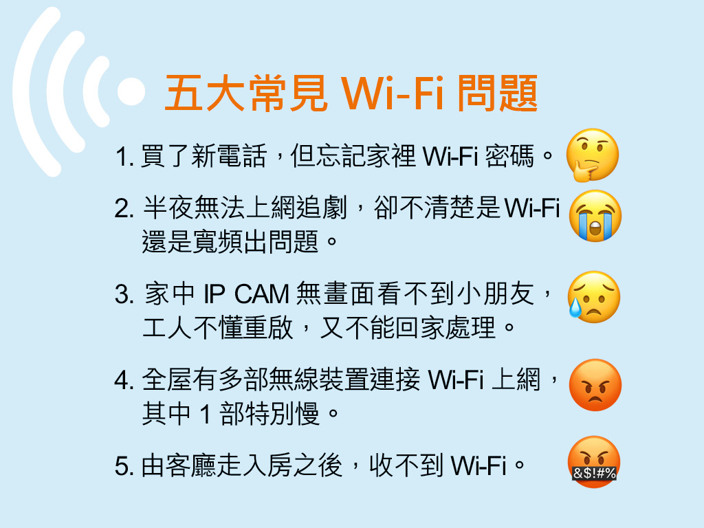 拆解五大常見Wi-Fi問題