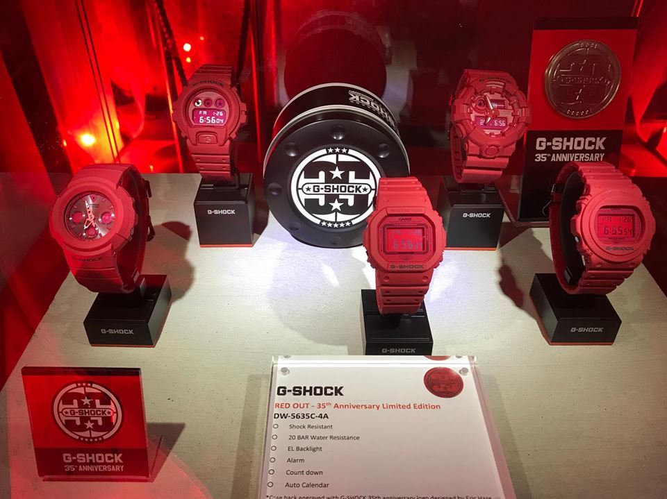 Casio G-Shock 35 週年推 4 款 Red-Out 紀念型號